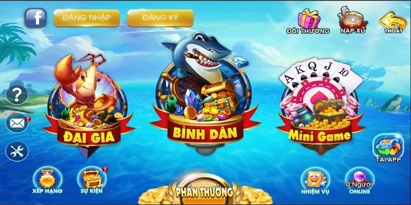 Những cấp độ game Dàn Sao Đánh Cá phù hợp nhiều đối tượng